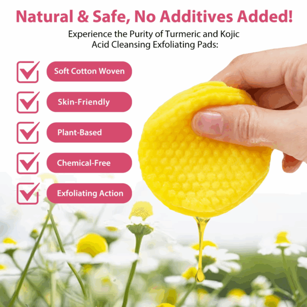 Tampons Nettoyants Éclat au Curcuma & Acide Kojique – Image 2